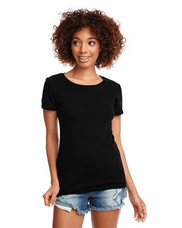 Next Level Ladies Ideal Short Sleeve Crew Tee N1510 | Black - Front