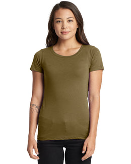 Next Level Ladies Ideal Short Sleeve Crew Tee N1510 | Military Green - Front