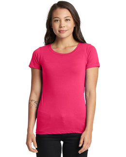 Next Level Ladies Ideal Short Sleeve Crew Tee N1510 | Raspberry - Front