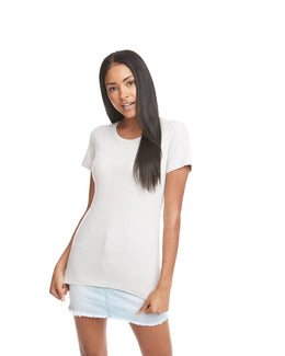 Next Level Ladies Ideal Short Sleeve Crew Tee N1510 | Silver - Front