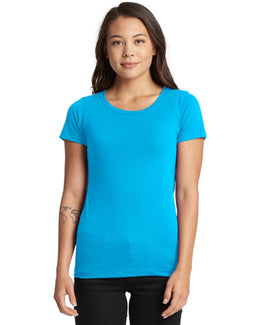 Next Level Ladies Ideal Short Sleeve Crew Tee N1510 | Turquoise - Front