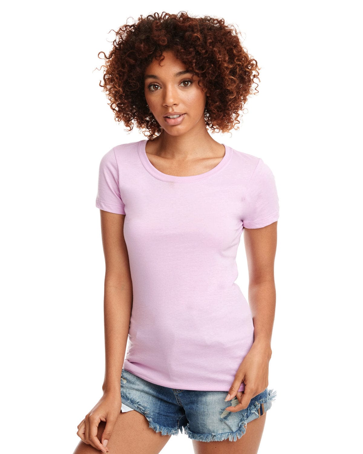 Next Level Women's Ideal Crew Short Sleeve T-Shirt – Tahiti Blue, Size XS - View #5