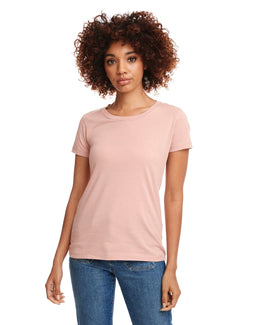 Next Level Ladies Ideal Short Sleeve Crew Tee N1510 | Desert Pink - Front
