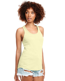 Next Level Ladies Ideal Racerback Tank N1533 | Banana Cream - Front
