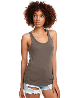 Next Level Ladies Ideal Racerback Tank N1533 | Warm Gray - Front