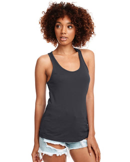 Next Level Ladies Ideal Racerback Tank N1533 | Dark Gray - Front