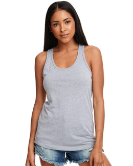 Next Level Ladies Ideal Racerback Tank N1533 | Heather Gray - Front