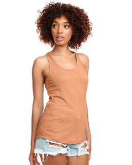 Next Level Ladies Ideal Racerback Tank N1533 | Light Orange - Front