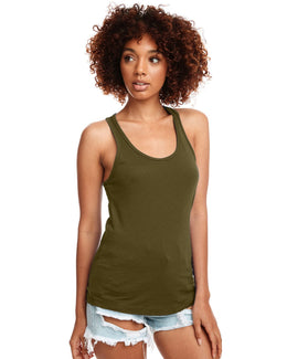Next Level Ladies Ideal Racerback Tank N1533 | Military Green - Front
