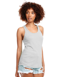 Next Level Ladies Ideal Racerback Tank N1533 | Silver - Front