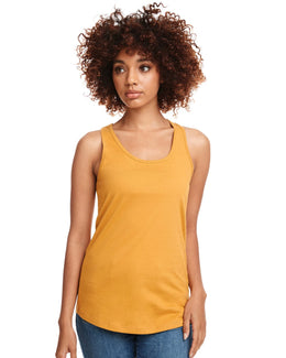 Next Level Ladies Ideal Racerback Tank N1533 | Antique Gold - Front