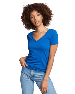 Next Level Ladies Ideal V-Neck Tee N1540 | Royal - Front