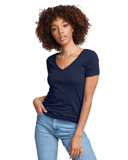 Next Level Ladies Ideal V-Neck Tee N1540 | Midnight Navy - Front