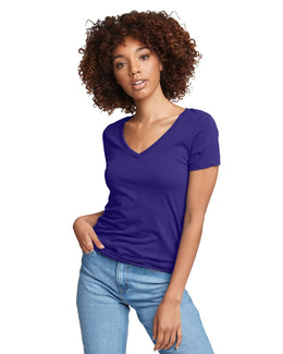 Next Level Ladies Ideal V-Neck Tee N1540 | Purple Rush - Front