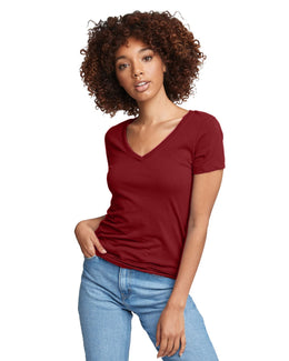 Next Level Ladies Ideal V-Neck Tee N1540 | Cardinal - Front