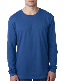 Next Level Mens Premium Long Sleeve Tee N3601 | Cool Blue - Front