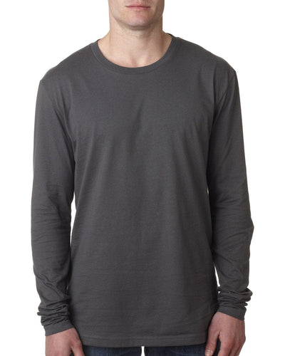 Next Level Mens Premium Long Sleeve Tee N3601 | Heavy Metal - Front