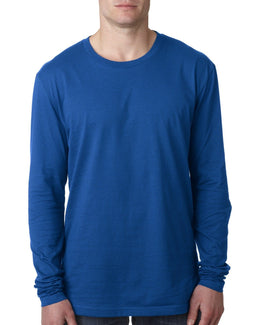 Next Level Mens Premium Long Sleeve Tee N3601 | Royal - Front