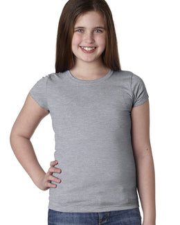 Next Level Girls Princess Tee N3710 | Heather Gray - Front