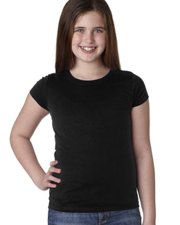 Next Level Girls Princess Tee N3710 | Black - Front