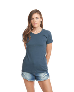 Next Level Ladies Boyfriend Tee N3900 | Indigo - Front