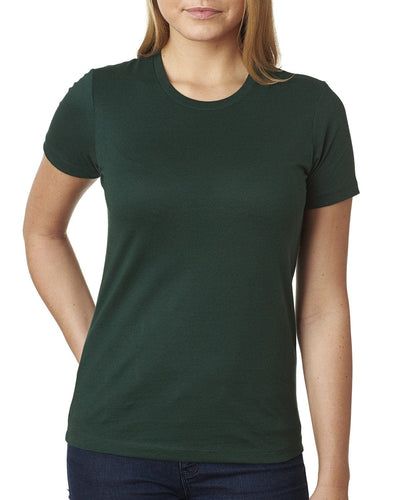 Next Level Ladies Boyfriend Tee N3900 | Forest Green - Front