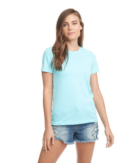 Next Level Ladies Boyfriend Tee N3900 | Light Blue - Front