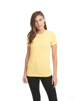Next Level Ladies Boyfriend Tee N3900 | Vibrant Yellow - Front