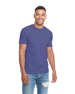 Next Level Mens CVC Crewneck Tee N6210 | Heather Cool Blu - Front