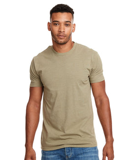 Next Level Mens CVC Crewneck Tee N6210 | Light Olive - Front