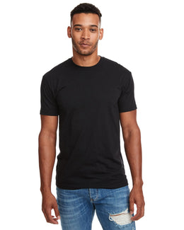 Next Level Mens CVC Crewneck Tee N6210 | Black - Front