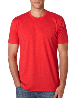 Next Level Mens CVC Crewneck Tee N6210 | Red - Front