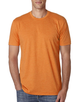 Next Level Mens CVC Crewneck Tee N6210 | Orange - Front