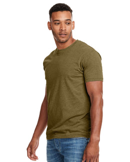 Next Level Mens CVC Crewneck Tee N6210 | Military Green - Front
