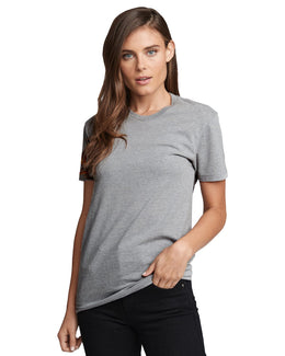 Next Level Mens CVC Crewneck Tee N6210 | Dark Hthr Gray - Front