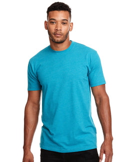 Next Level Mens CVC Crewneck Tee N6210 | Tahiti Blue - Front