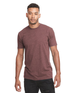 Next Level Mens CVC Crewneck Tee N6210 | Heather Maroon - Front