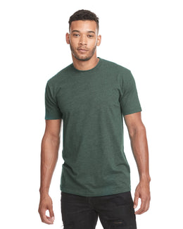 Next Level Mens CVC Crewneck Tee N6210 | Hthr Forest Grn - Front