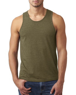 Next Level Mens CVC Tank N6233 | Military Green - Front