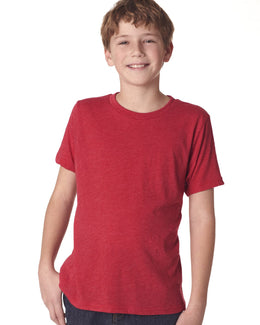 Next Level Boys Triblend Crew Tee N6310 | Vintage Red - Front