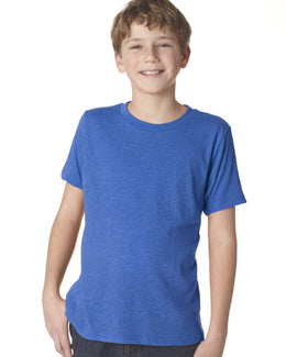Next Level Boys Triblend Crew Tee N6310 | Vintage Royal - Front