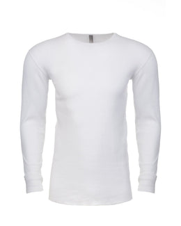 Next Level Mens Blended Thermal Tee N8201 | White - Front