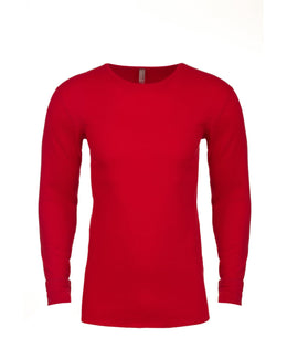 Next Level Mens Blended Thermal Tee N8201 | Red - Front