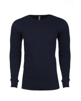 Next Level Mens Blended Thermal Tee N8201 | Midnight Navy - Front