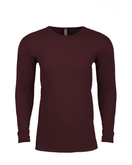 Next Level Mens Blended Thermal Tee N8201 | Maroon - Front