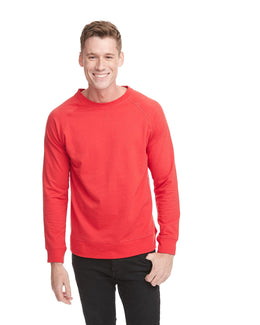 Next Level Unisex French Terry Sweatshirt N9000 | Red - Front