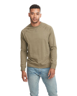 Next Level Unisex French Terry Sweatshirt N9000 | Military Green - Front