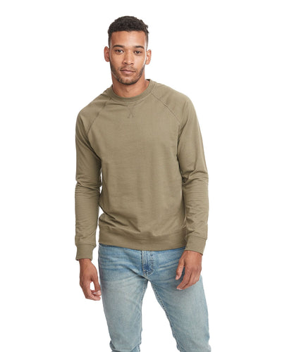Next Level Unisex French Terry Sweatshirt N9000 | Military Green - Front