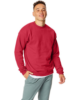 Hanes 50/50 Crewneck Sweatshirt P1607 | Deep Red - Front