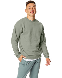 Hanes 50/50 Crewneck Sweatshirt P1607 | Stonewash Green - Front